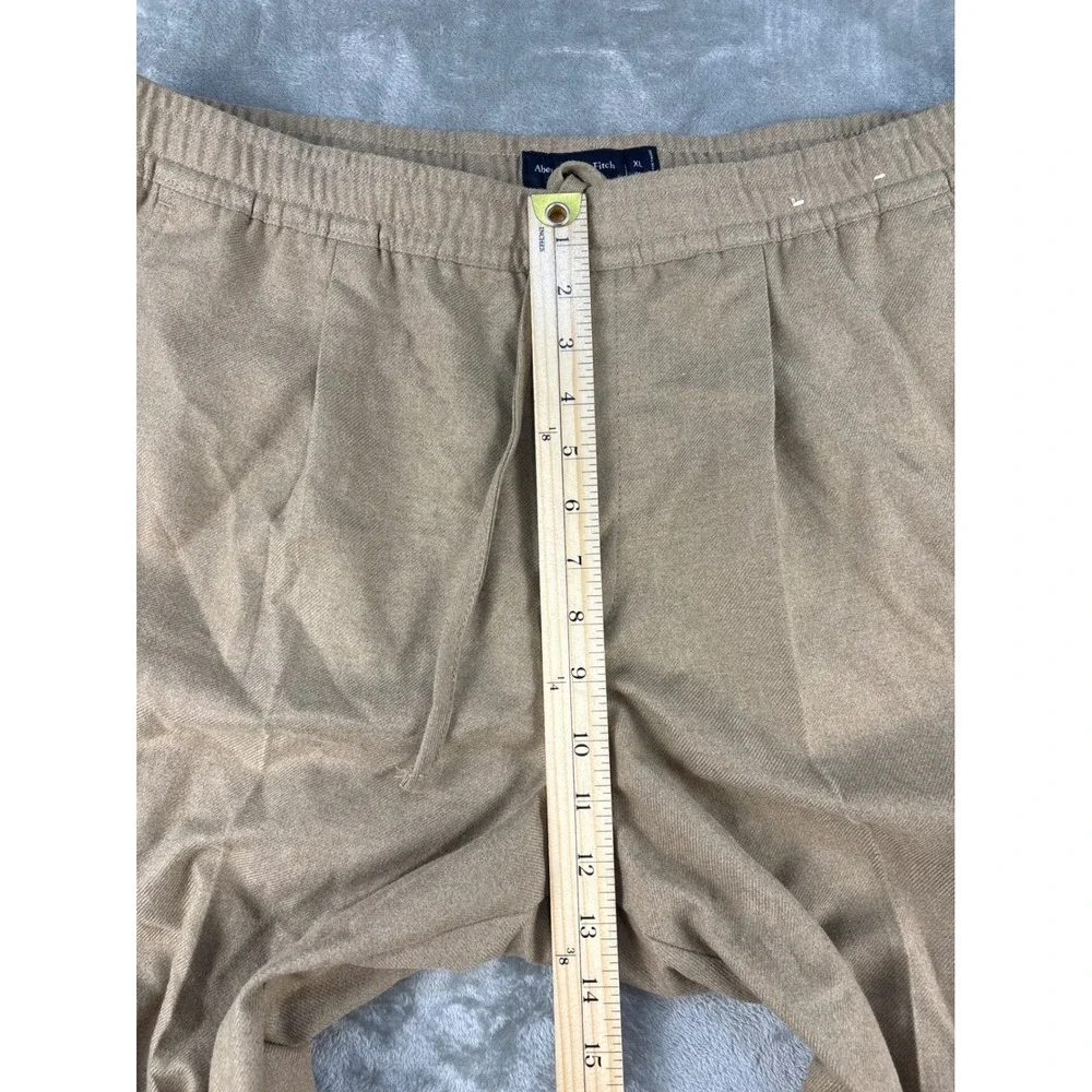Abercrombie & Fitch Pants Mens XL Long Loose Tan Drawstring EUC